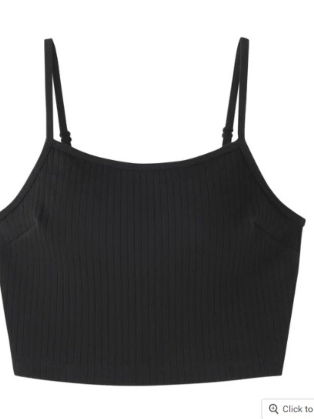Cotton Rib Bra Camisole- MUJI-Size S /NEW